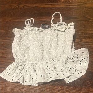 Lulu's Cream Textured Camisole Top